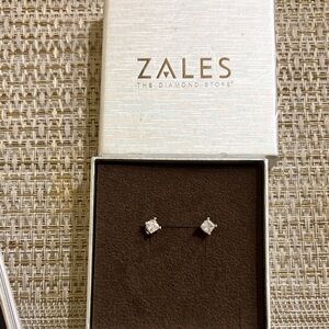 Zales Sparkling Silver Earrings